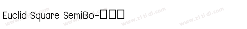 Euclid Square SemiBo字体转换